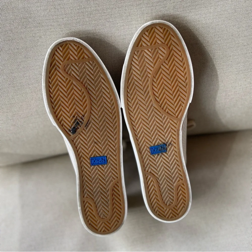 KEDS Tan Lace-Up Sneakers with Snake Print Texture ⭐️Excellent Condition - Picture 11 of 14